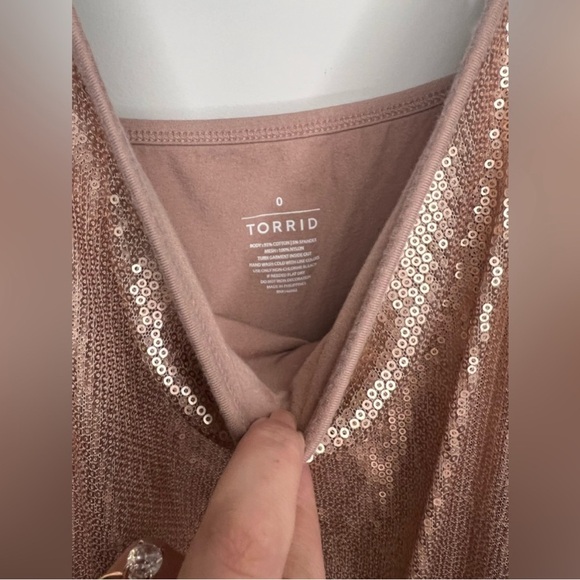 Torrid - Sequin Front Foxy Cami - Size 0 - Picture 3 of 6